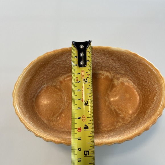 Hull Pottery vintage planter sponge orange USA F 39 - Picture 6 of 7